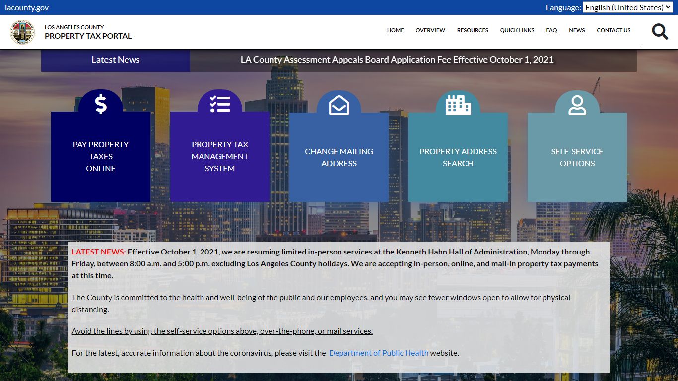 Los Angeles County - Property Tax Portal